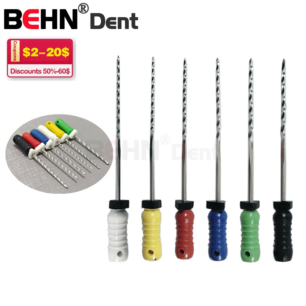 Dental 6pcs/pack R File Organizer Endodontic Hand Rotary Stainless
