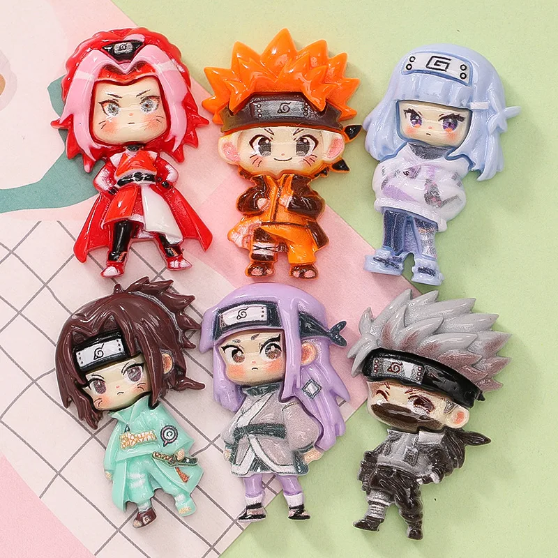 

Мультяшный аниме Наруто Какаси Саске искусственная ручная работа кремовый клей для телефона конфетная Пряжка для обуви, материал для заколки для волос