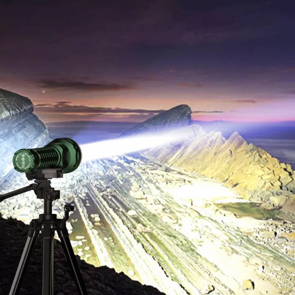 Rechargeable LED Searchlight Flashlight for Outdoor Camping