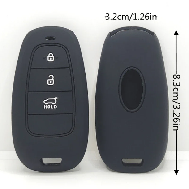 Silicone Remote Key Cover Car Key Case Keychain Shell for Hyundai Azira Tucson Prime Nexo Santafe Solaris Sonata Sonata Santa Fe key case,key case cover,car key shell,remote control case cover