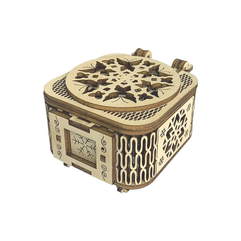 

3D Wooden Puzzle Classical Octave Box Model Handmade DIY Assembly Educational Toy Jigsaw Model Building Kits