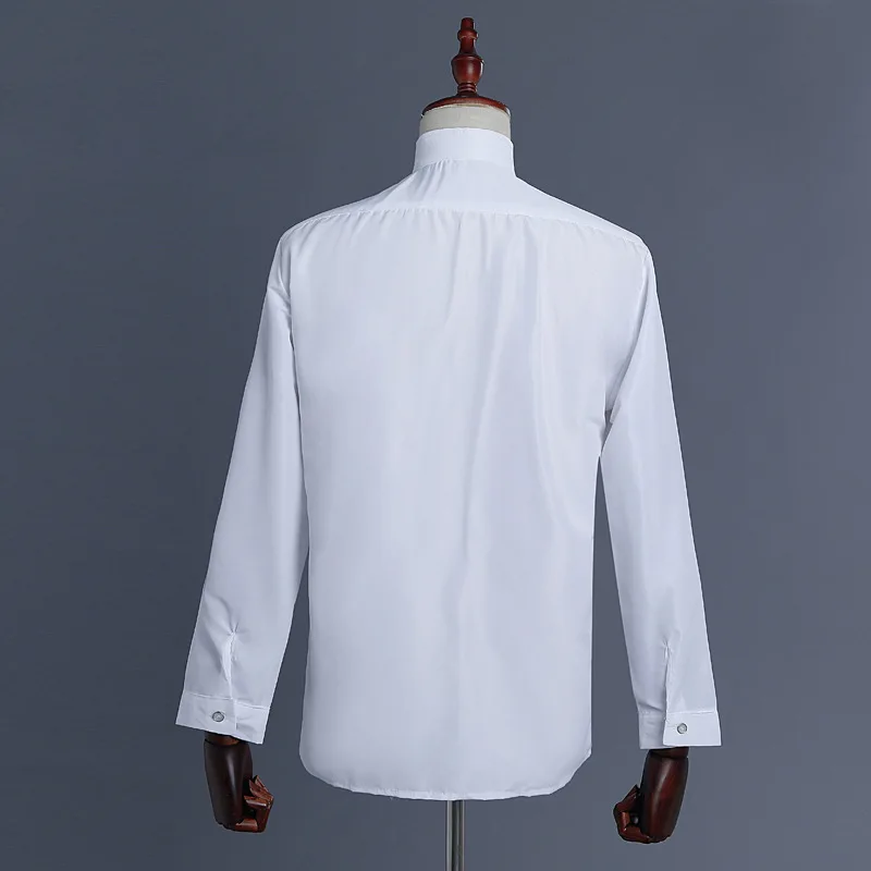 Men's Formal Business Dress Shirt Wedding Party Stage Tops mens dress shirt