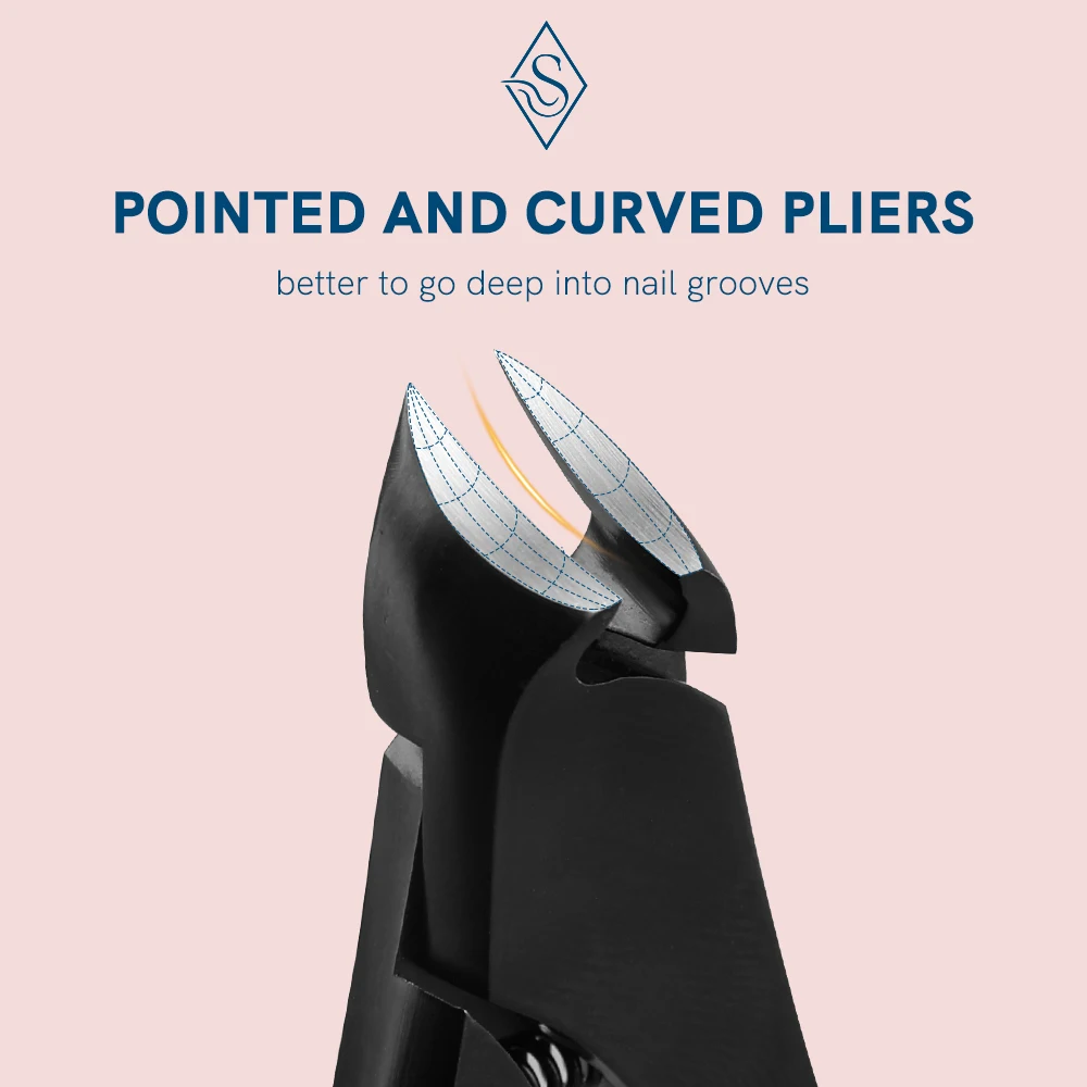 Miss Sally Nail Clipper Stainless Steel Ingrown Nail Nipper Cutter Pedicure Manicure Scissor for Paronychia Hard Thick Tool