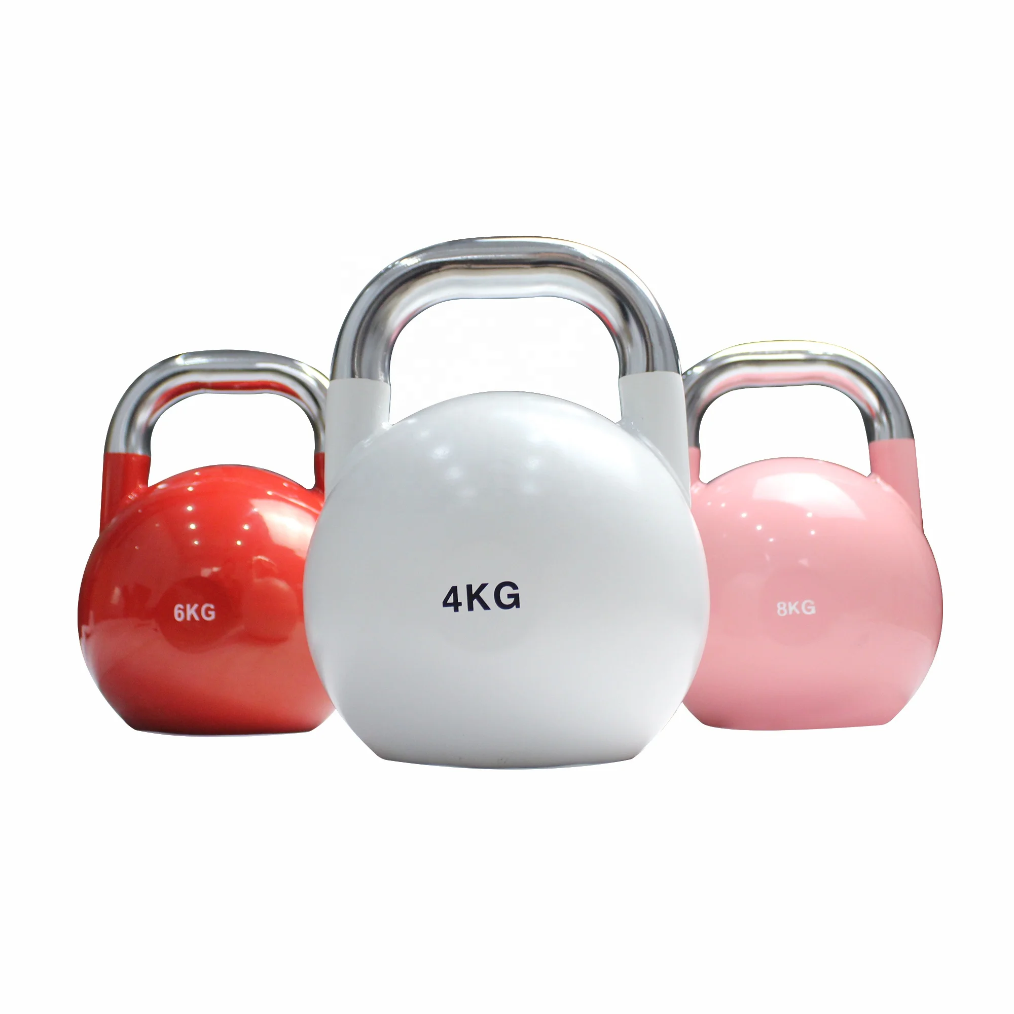 Kettlebell Per Sollevamento Pesi Fitness Kettlebell Regolabili In Ghisa Economici 12-32Kg Kettlebell Da Competizione In Acciaio Rivestito Di Colore