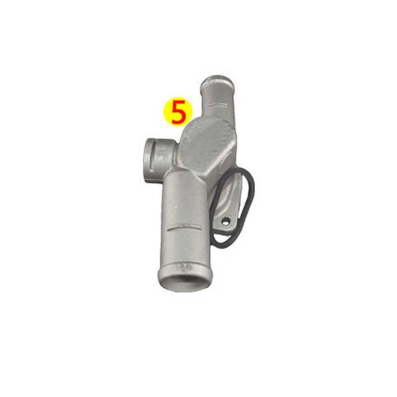 Pipe Quick Connector Aluminum Welded Joint Fitting For VW Bora GOLF 4 Water Pipe Connector 4-way 5-way Aluminium Alloy Radiator Coolant Hose Connector Flange Fit