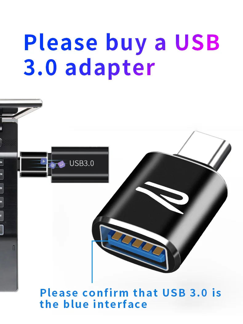 새로운 자동차 Type-C USB 3.0 인터페이스 미니 컨버터 충전 어댑터 VW 폭스바겐 골프 8 MK8 액세서리에 대한 새로운 R 로고