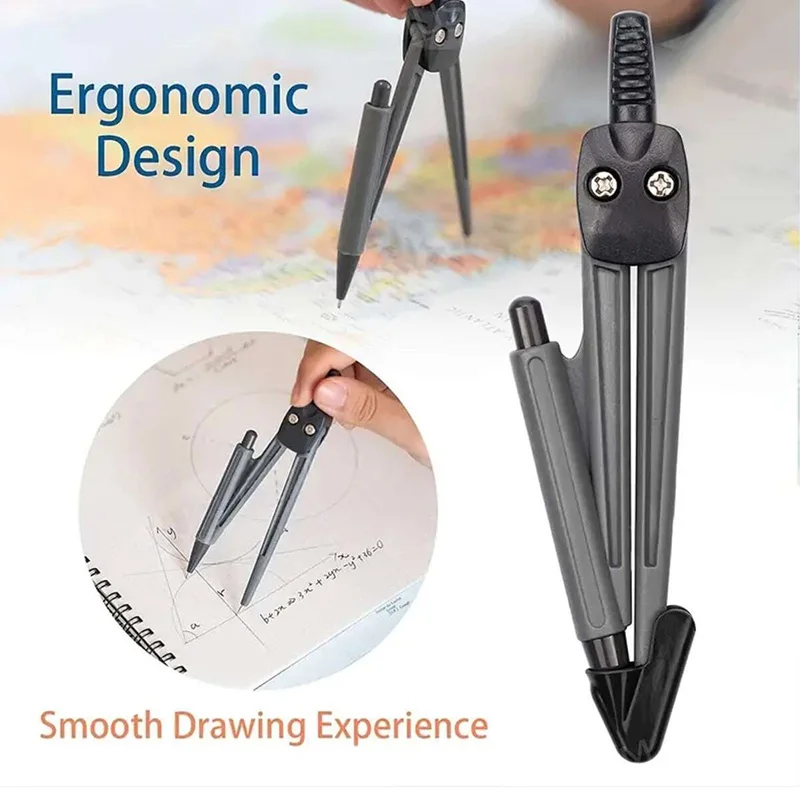 1 Piece Admission Set (Including Right Angle Ruler, Protractor, Eraser, 0.7mm Pencil Refill) Mechanical Pencil, Simple Multifunc