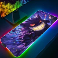 LED Light Mouse Pad Desk Mat G-gengar P-pokemon Rayquaza Computer Mousepad Backlight Keyboard mat Gaming Mouse Pad RGB Carpet - Image 5