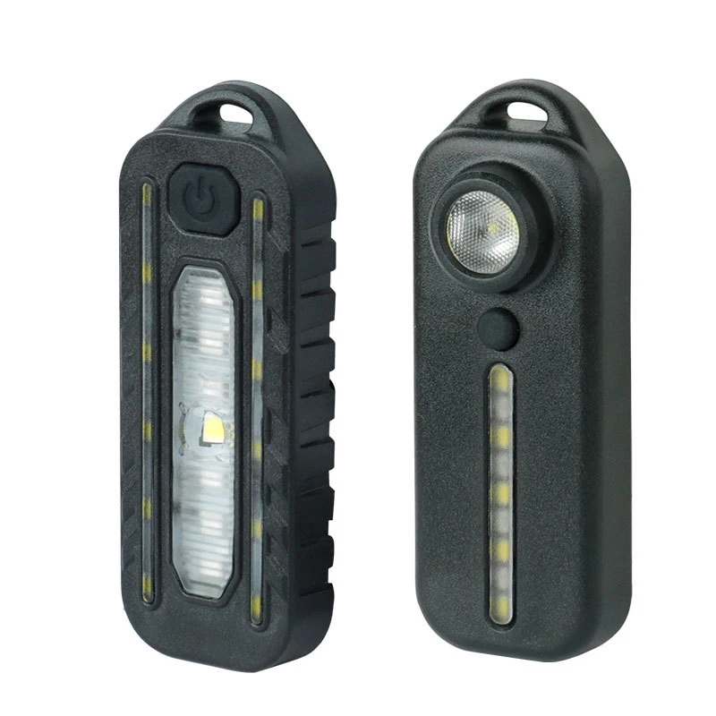 Bike Warning Light 1pc LED Red Blue Shoulder Police Light With Clip USB Charging Flashing Warning