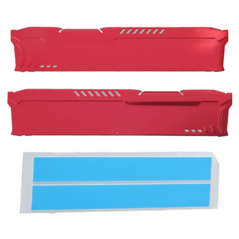 1 세트 RAM 방열판 라디에이터 냉각 방열판 쿨러, DDR2 DDR3 DDR4 데스크탑 메모리 방열 패드