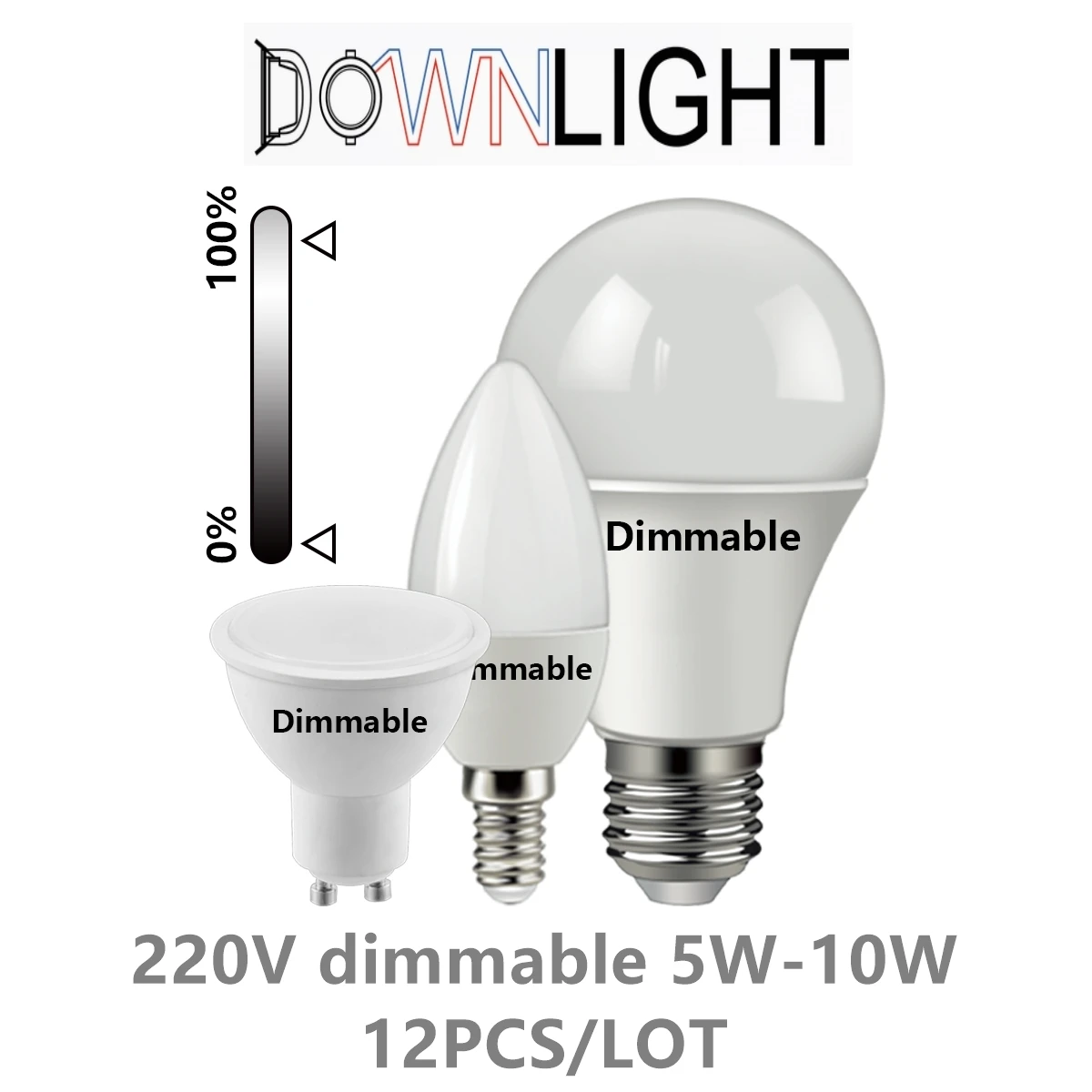 Bombilla LED E27 de CA 86-265V, 12W, con mando a distancia RF 2,4G, lámpara  ajustable de temperatura de Color, 2700-6500K, función de sincronización  regulable