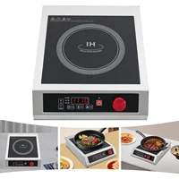 Table de cuisson à induction commerciale 3500W, puissant brûleur à induction électrique, cuisinière électrique de comptoir avec capteur numérique, corps en acier inoxydable pour bars, restaurants et chaînes de restaurants 1