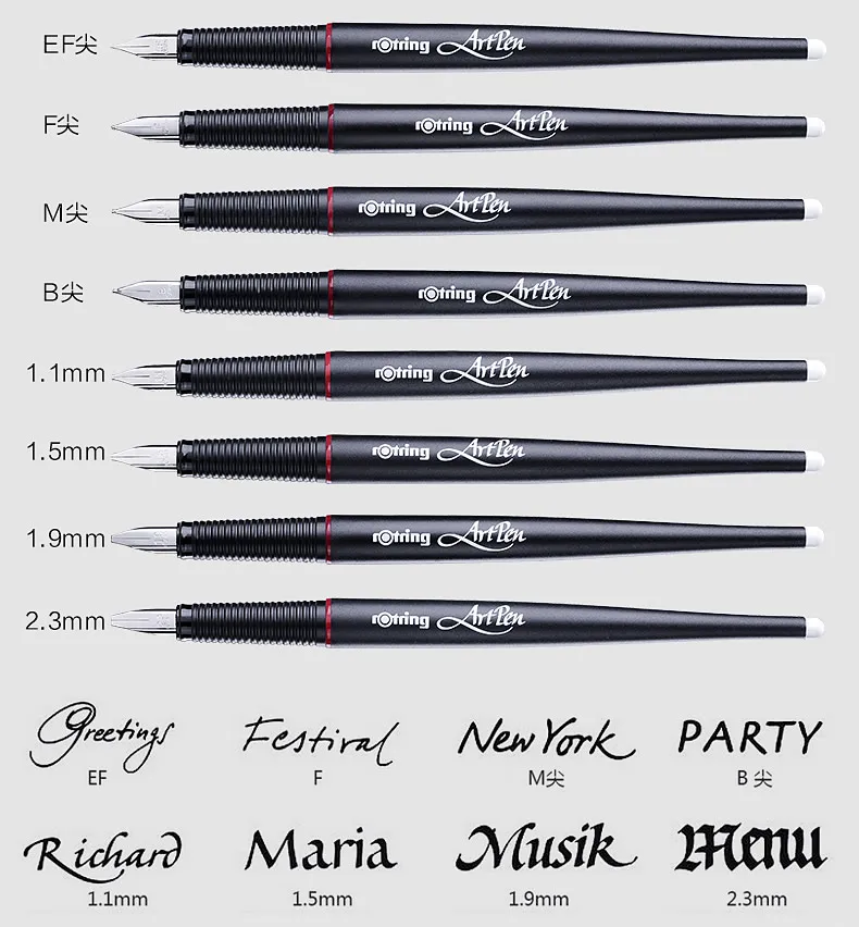 1pc Rotring Art Pen Fountain Pen Germany Original Croquis Drawing Practice  Calligraphy Design Parallel Ink Converter Cartridges - AliExpress