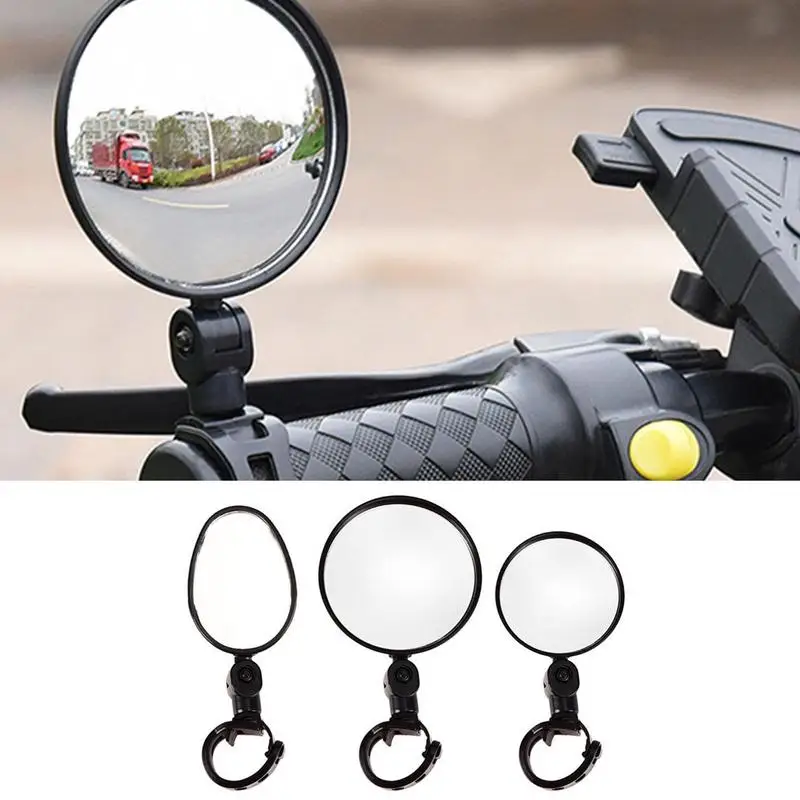 

Bicycle Mirror Handlebar Universal Reflector Adjustable Rotatable Rearview Mirror For Bike Electric Scooter Cycling Bicycle