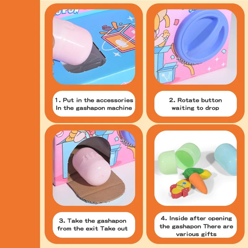Children Mini Claw Machine Toys Surprise Egg Twisting Vending Machine Blind Box Game Christmas Kids Boys Girls New Year Gifts 6