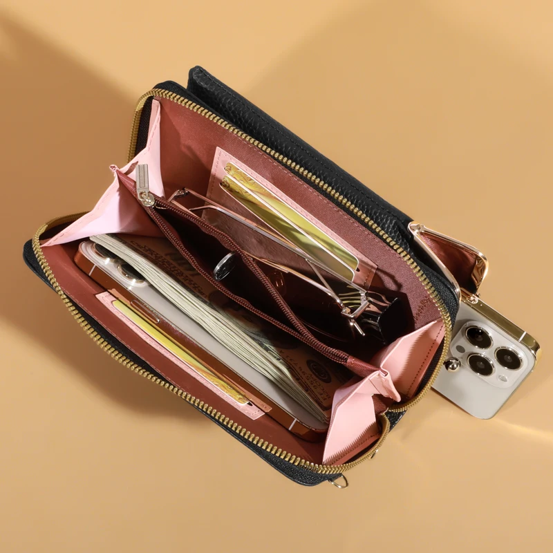 Acquista Borse da donna Portafogli in morbida pelle Touch Screen Borsa per cellulare Borsa a tracolla con tracolla per borse da donna economiche da donna in Italia a partire da 52
