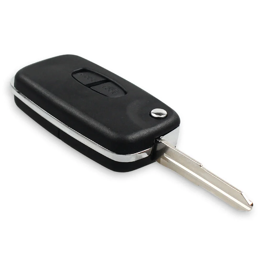Modified Folding Remote Car Key Case For Mitsubishi Pajero Sport Outlander Grandis LANCER-EX ASX Right Blade 2 Button