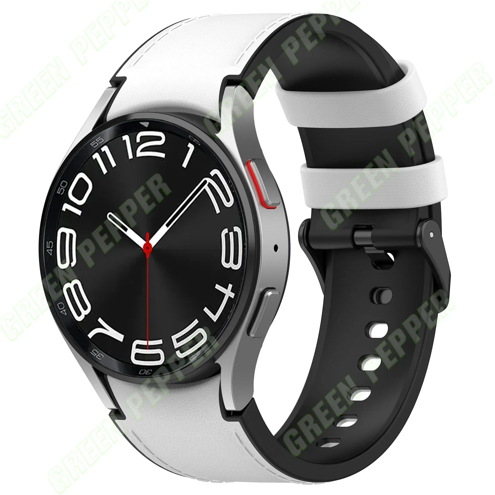 ตัวเลือกสินค้า สายนาฬิกาหนังแท้ Samsung Galaxy Watch 5 Pro 45มม. ยืดหยุ่น ทนทาน