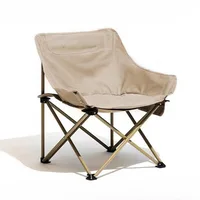 Foldable Lightweight Camping Folding Leisure Moon Chair 1