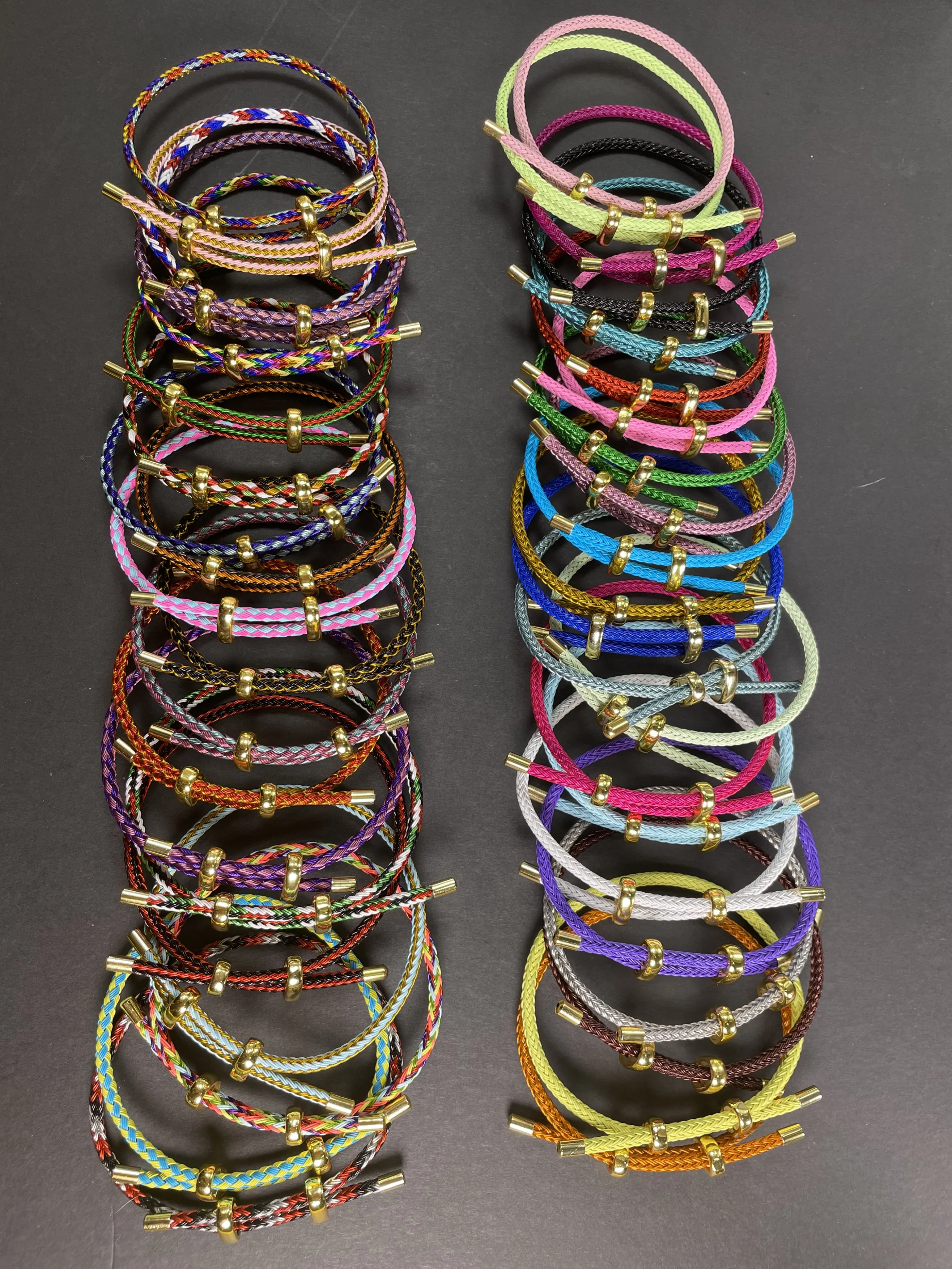 10Pc Luxury Multicolor Fashion Adjustable Bracelet Stainless Steel Wire Waterproof Rope Bracelet Men Women Jewelry Accessories 3
