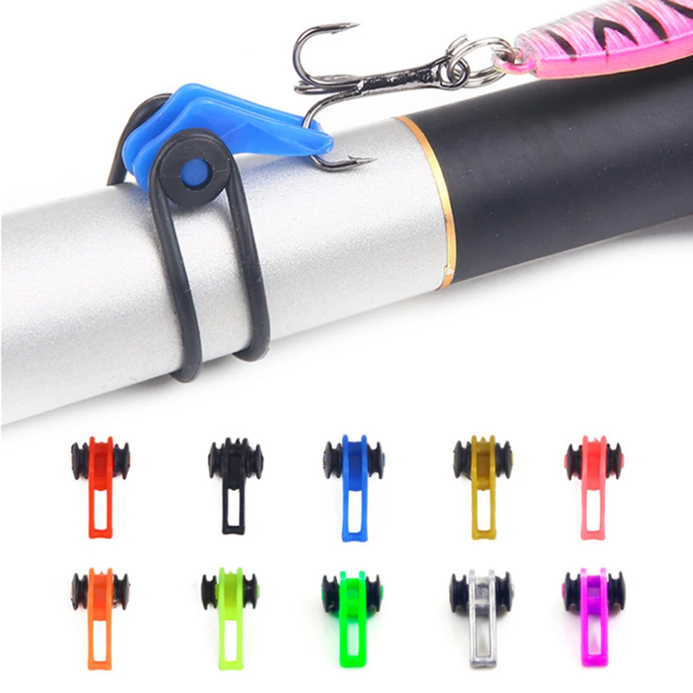 Fishing Rod Accessories Plastic Fishing Hook Secure Keeper Holder 10Pcs/lots for Bait Casting