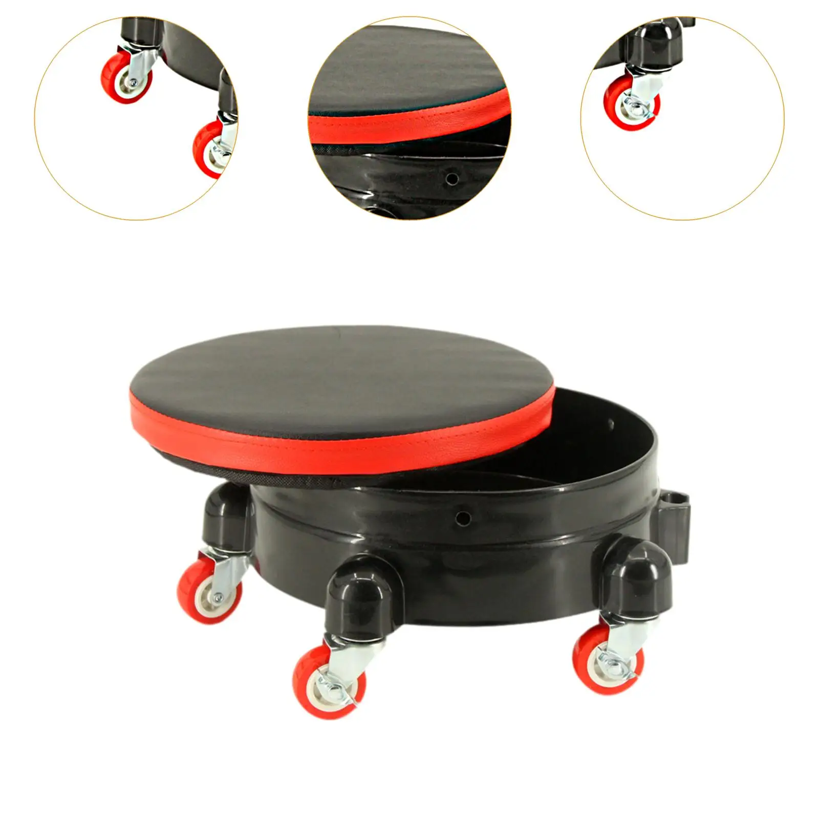 Car Wash Bucket Dolly Heavy Duty Swivel Caster Rolling Detailing Wash Bucket With Wheel rolling bucket cart for car washing pain