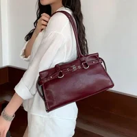 Sac en cuir véritable YANATARI pour femme, sac de luxe 2026, sac à bandoulière long vintage, sac à main, sac sous le bras, sac de shopping, sac de forme allongée 3