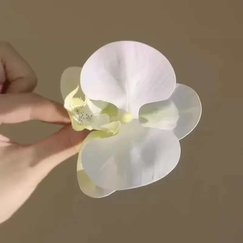 Fermaglio per capelli a forma di fiore phalaenopsis trendy_voghion.com