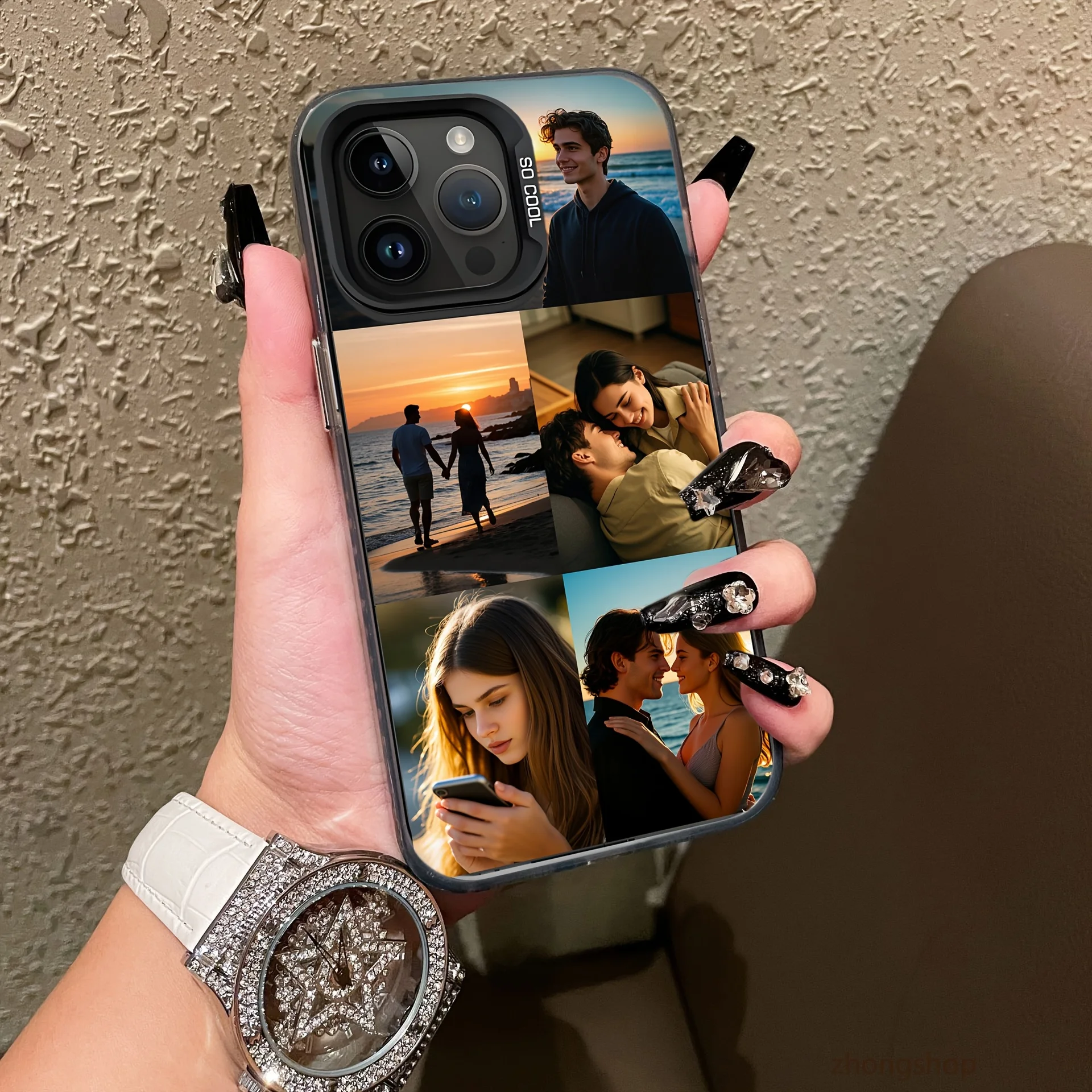 Personalized Luxury Soft Silicone Photo Case - Custom DIY Cover