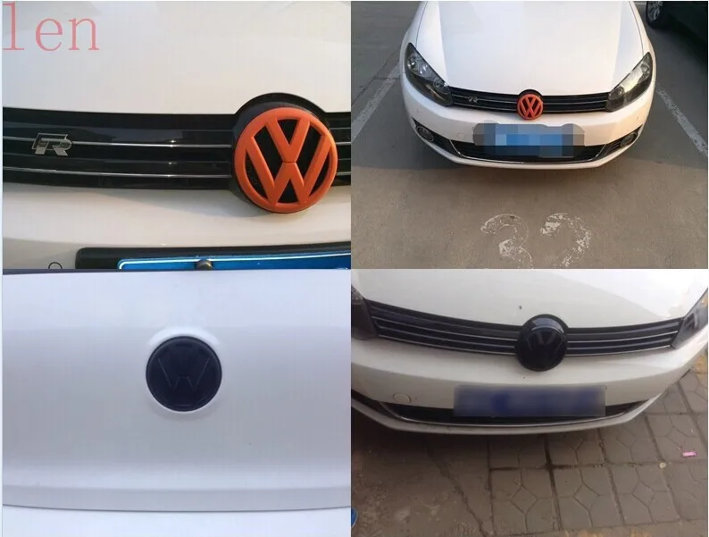 전면 및 후면 그릴 엠블럼 배지 로고, VW 폭스바겐 골프 7 MK7 GTI 자동차 스타일링 커버