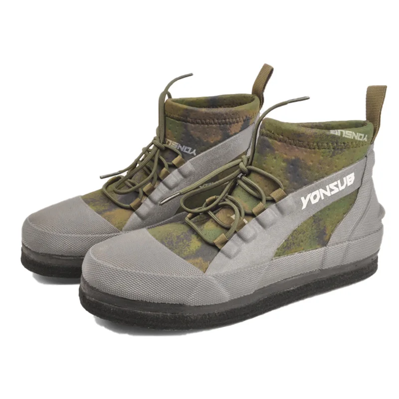 Anti Slip Rock Fishing Reef Climbing Shoes Unisex Pro Outdoor Steel Nail Shoes Waterproof Keep Warm Boots