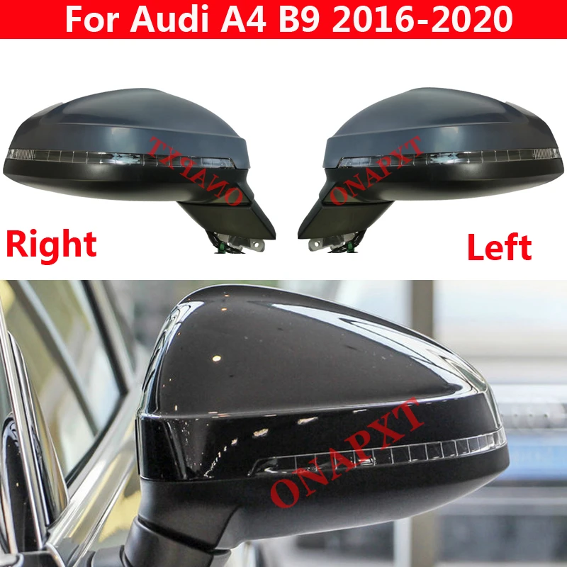 For Audi A4 B9 2016 2020 Car Exterior Rearview Mirror Side Mirror Rear