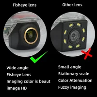 QXNY HD US License Plate Backup Camera Rear View Cam Mounted 170 Degree AHD 720P or 1080P Reverse Parking for Car Vehicle - Image 6