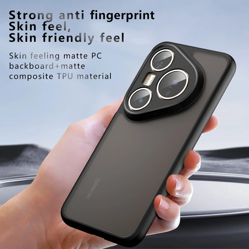 Shockproof Frosted Matte Anti-Fingerprint Transparent Phone Case