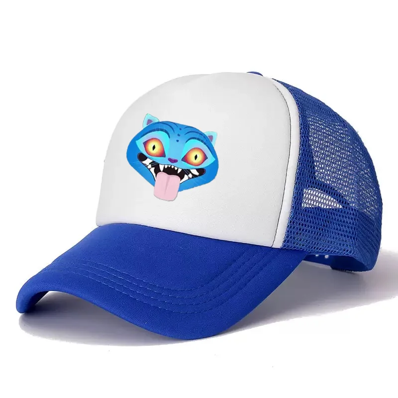 Cartoon KPOP Dämonenjäger Lässige Mesh-Mützen Blaue Katzenmütze Cosplay Baseballkappe Unisex Verstellbare Hip-Hop Outdoor-Kappen – Detail 6