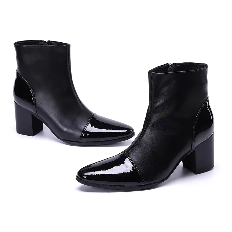 Men Bootie Stiletto Heels KOI FOOTWEAR KOI Platform Heeled Ankle