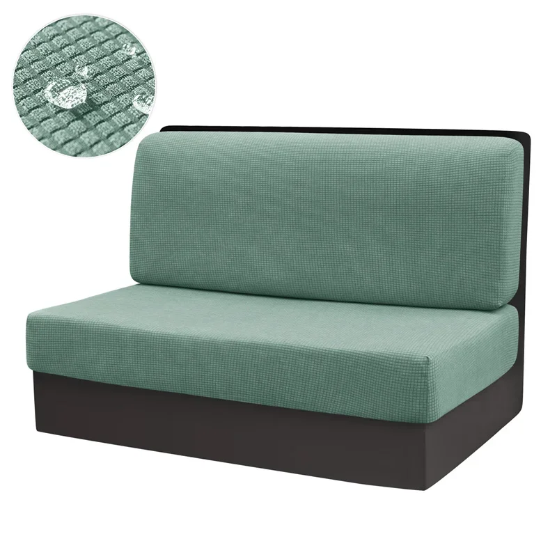 4pcs/set RV Dinette Sofa Covers Stretch Water Repellent Armless Bench Slipcover Polar Fleece Outdoor Camper Car Seat Covers 4