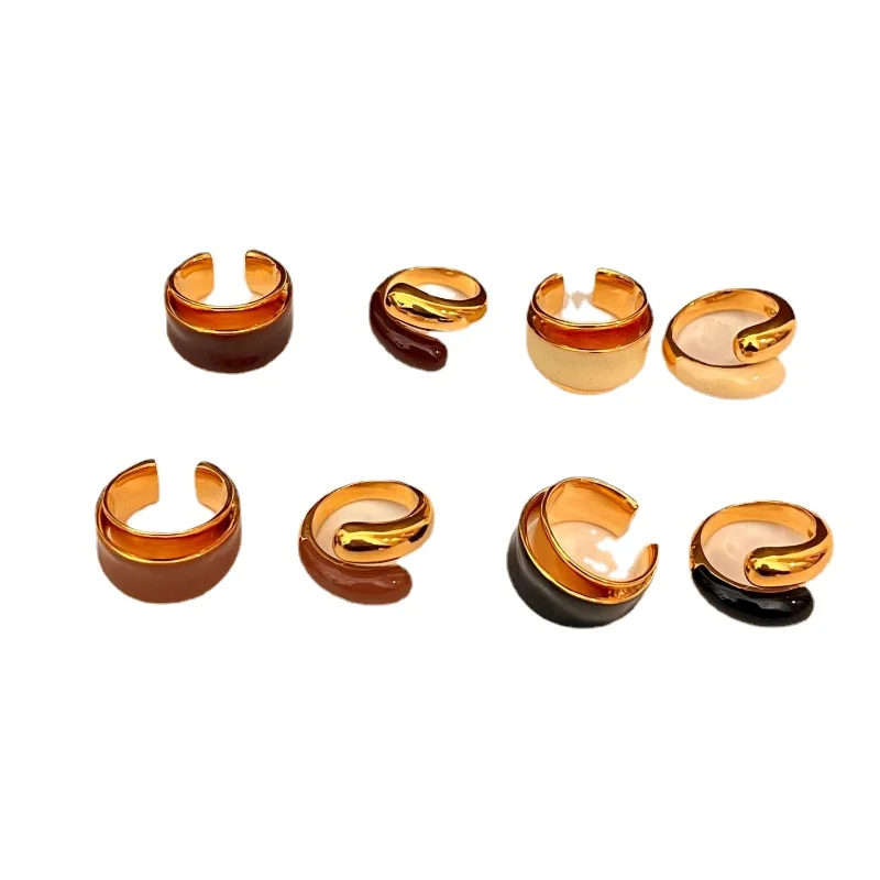 Bilandi Modern Jewelry European and American Design Metal Open Rings For Women 2024 Trend New Cool Trend Accessories