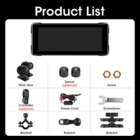 GPS Navigation 2K Car DVR Motorcycle Wireless Carplay Android Auto IPX7 Waterproof Portable Screen TPMS Bluetooth Moto Motorbike - Image 6