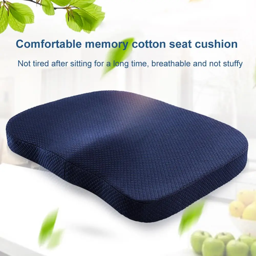 Seat Cushion Pillow Memory Foam Orthopedic Seat Pad for Long