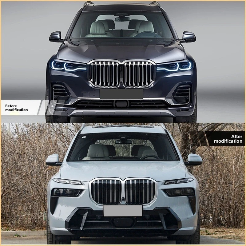X7 G07 19-22년식 2023+ MT 스타일 풀 바디킷 프론트 범퍼 그릴 사이드 스커트 업그레이드