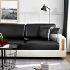 Stretch PU leather waterproof sofa cushion cover sofa seat slipcover backrest cover easy clean sofa protector for pets kids 6
