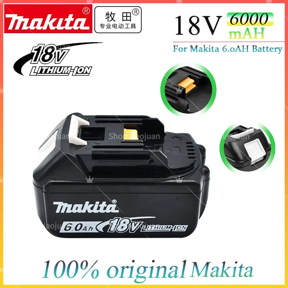 

18V 6.0Ah Makita Original With LED lithium ion replacement LXT BL1860B BL1860 BL1850 Makita rechargeable power tool battery 6AH