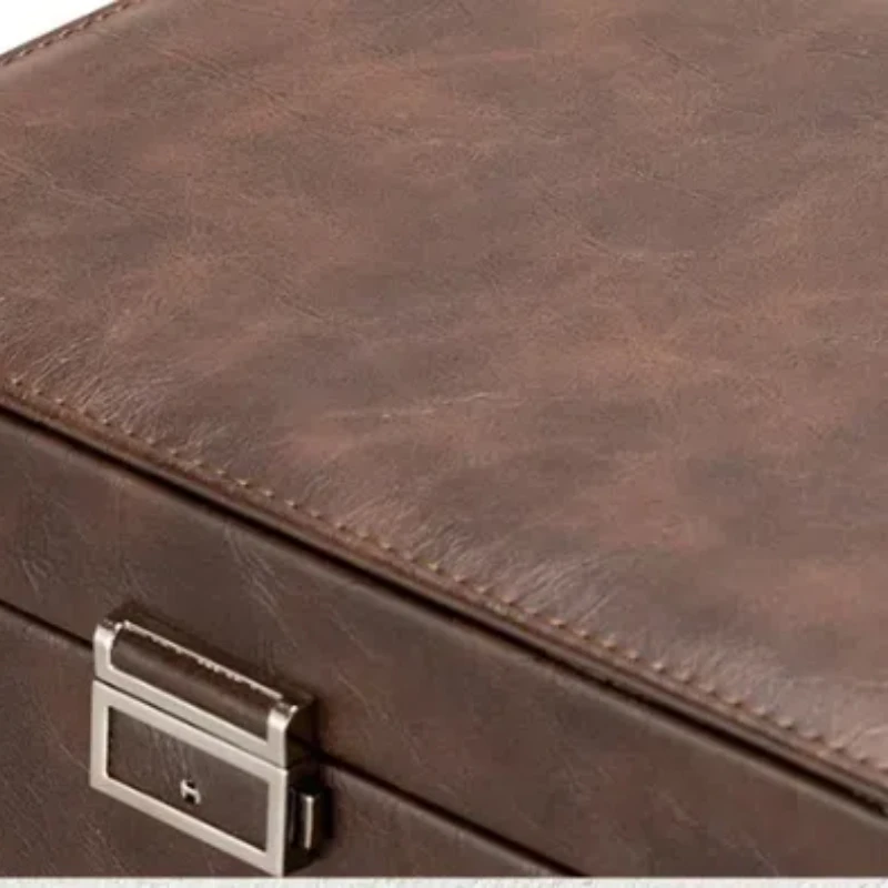 New Watch Winders for Mechanical Watches Automatic Rotator Holder Double Layer Black Cabinet Storage Box Display Box Quiet