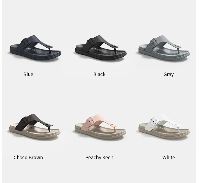 LUOFU Women's New Cool Slippers Summer Simple and Versatile, Anti slip, Non grinding Foot Clip Toe, Outgoing Cool Slippers