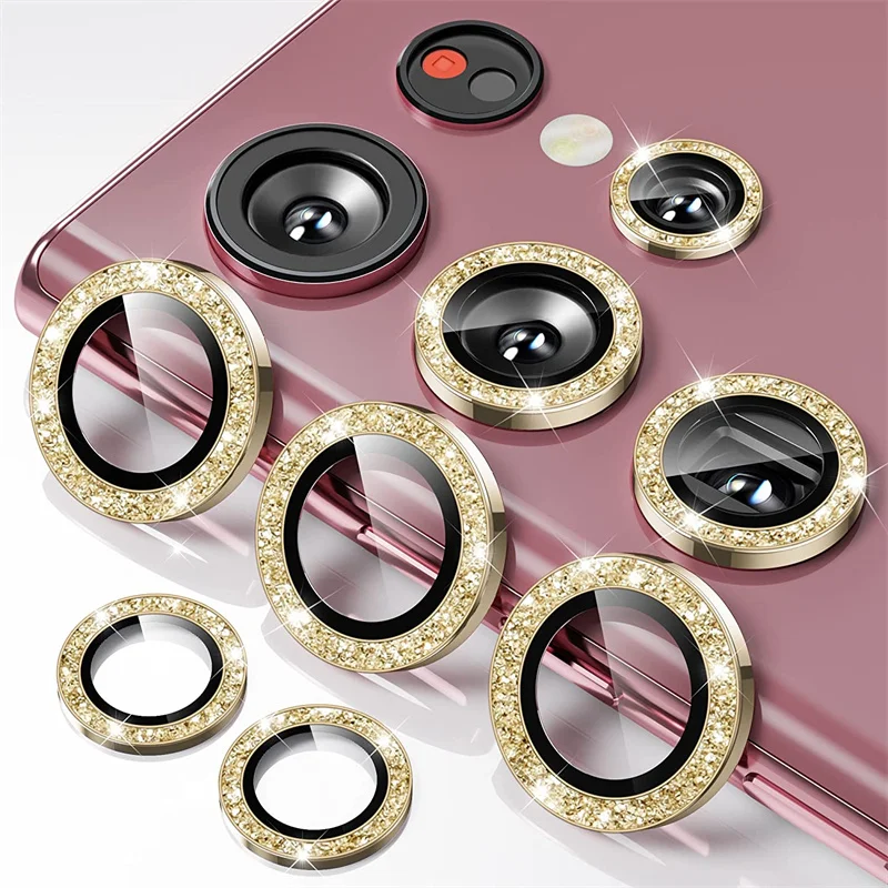 Cool Diamond Glass Drop-Proof Phone Camera Protective Case