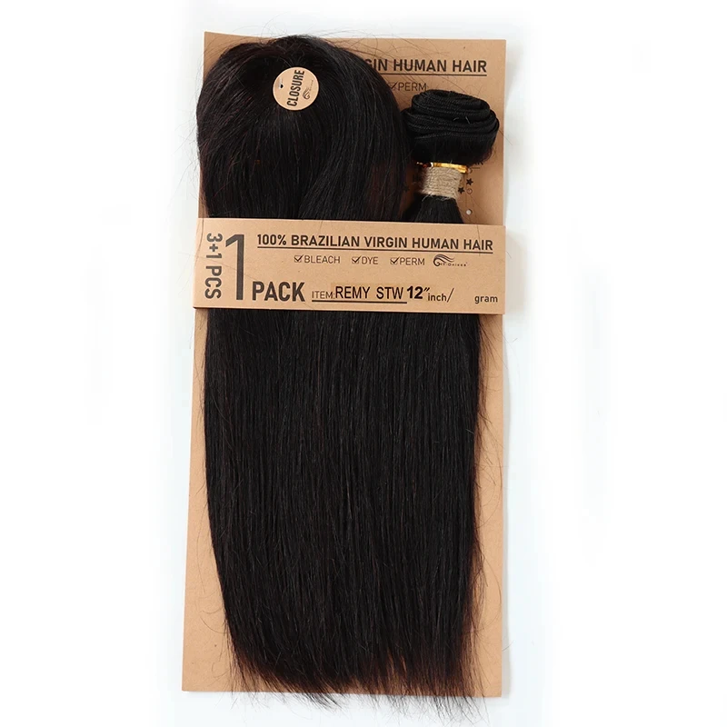 Human Hair Bundles Kinky Curly Bundles With Closure Natural Human Hair Bundles Short Brazilian Hair With Circular Closure