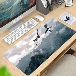 Gamer Mousepad Grande The Elder Scrolls V Skyrim Large Mouse Pad Pc Gamer Keyboard Computer Laptop Desk Mat Gaming Accessories 