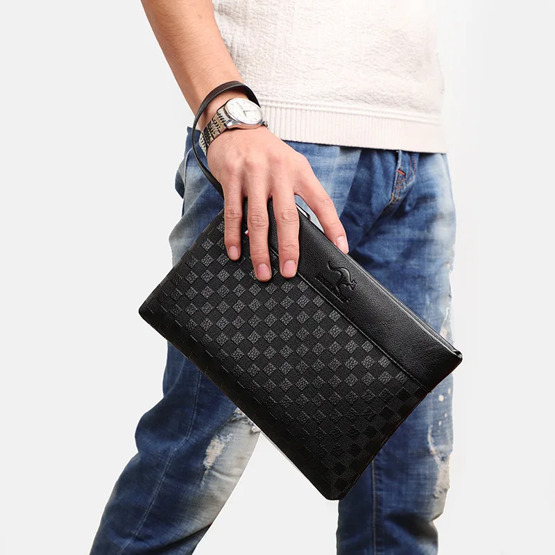 Fashion Business Men's Clutch Bags Casual Travel Envelope Storage Bag High  Quality PU Leather Wallet Male Brand Design Handbags - AliExpress