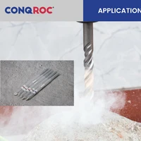 Mascirculant Forets SDS Plus Tige Carbure-Croix-Pointe Length-260mm 5-Pièce-Même-Taille 6-Option Diamètre-6 ~ 16mm pour Marteau Électrique 6